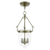 Jefferson 3 Light Small Pendant 20 Inch Tall by Livex - 5063