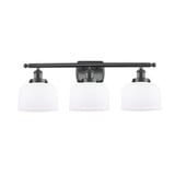 Bell 3 Light Industrial Vanity Light 28 Inch Wide by Innovations - 916-3W-G7