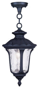 Oxford 1 Light Small Outdoor Pendant by Livex - 7849