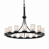 Fusion Dakota 15 Light Oversized Chandelier by Justice Design - FSN-8715-10-SEED