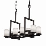Clouds Dakota 8 Light Mini Chandelier by Justice Design - CLD-8718-10