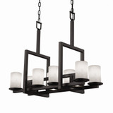 Clouds Dakota 8 Light Mini Chandelier by Justice Design - CLD-8718-10