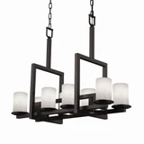 Clouds Dakota 8 Light Mini Chandelier by Justice Design - CLD-8718-10