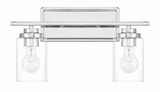 Clark 2 Light Bath Vanity 9.38 Inch Tall and 17.38 Inch Wide by Craftmade - 20417