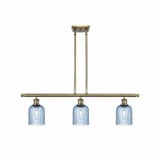 Bridal Veil 3 Light Stem Hung Island36 Inch Wide by Innovations - 516-3I-G559-5-GL