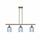 Bridal Veil 3 Light Stem Hung Island36 Inch Wide by Innovations - 516-3I-G559-5-GL