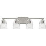 Vertex 4 Light Clear Glass Vanity Light by Progress - P300460