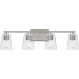 Vertex 4 Light Clear Glass Vanity Light by Progress - P300460