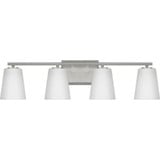 Vertex 4 Light Ethed Glass Vanity Light by Progress - P300464