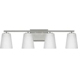 Vertex 4 Light Ethed Glass Vanity Light by Progress - P300464