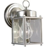 Flat 1 Light Outdoor Wall Lantern by Progress - P5607