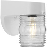 Economy Fluted Glass 1 Light Wall Lantern by Progress - P5612