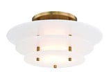 Gatsby 16W 1 LED 15.75 Inch Wide Flush Mount by Hudson Valley - 9016F