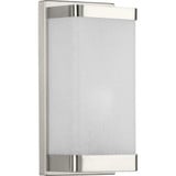 Linen Glass Sconce 1 Light Wall Sconce by Progress - P710072