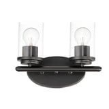 Corona 2 Light Clear Glass Vanity Light by Maxim - 10212