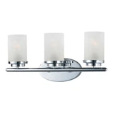 Corona 3 Light Frosted Glass Vanity Light by Maxim - 10213FT