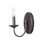 Logan 1 Light Candle Style Wall Sconce by Maxim - 10351