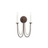 Plumette 2 Light Candle Style Wall Sconce by Maxim - 12161