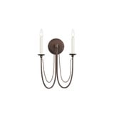 Plumette 2 Light Candle Style Wall Sconce by Maxim - 12161