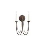 Plumette 2 Light Candle Style Wall Sconce by Maxim - 12161