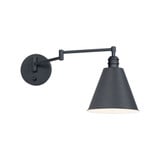 Library 1 Light Swing Arm WallSconce by Maxim - 12220