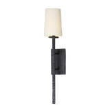 Anvil 1 Light Candle Style Wall Sconce with Shade by Maxim - 30301NI/SHD309