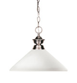 Shark 1 Light Medium Pendant by Z-Lite - 100701BN