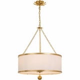 Broche 6 Light Medium Chandelier by Crystorama 518