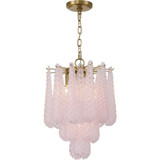 Ollie 4 Light Pendant 19.25 Inch Tall and 14.25 Inch Wide by Crystorama - OLL-6004-AG