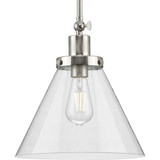 Hinton 1 Light Medium Pendant 12.5 Inch Tall by Progress - P500324