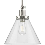 Hinton 1 Light Medium Pendant 12.5 Inch Tall by Progress - P500324