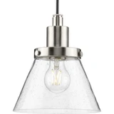 Hinton 1 Light Small Pendant 8.62 Inch Tall by Progress - P500382