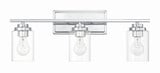 Clark 3 Light Bath Vanity 9.38 Inch Tall and 24.75 Inch Wide by Craftmade - 20425