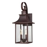 Chancellor 2 Light Outdoor Candle Style Wall Lantern by Quoizel - CCR8408