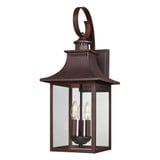 Chancellor 3 Light Outdoor Candle Style Wall Lantern by Quoizel - CCR8410