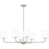 Gallagher 6 Light Oversized Linear Chandelier by Quoizel - GGR642