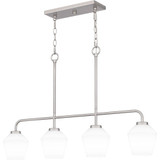 Nielson 4 Light Oversized Linear Chandelier by Quoizel - NIE436