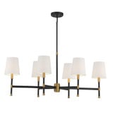 Brody 6 Light Small Linear Chandelier by Savoy House - 1-1631-6