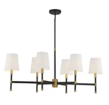 Brody 6 Light Small Linear Chandelier by Savoy House - 1-1631-6
