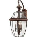 Newbury 3 Light Outdoor Candle Style Wall Lantern by Quoizel - NY8318