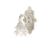 Paris Market 1 Light Candle Style Steel Wall Sconce by Crystorama - 5221