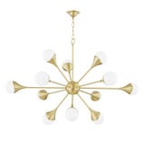 Ariana 12 Light Oversized 5 Tier Chandelier by Mitzi - H375812