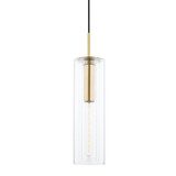 Belinda 1 Light Mini Pendant 18 Inch Tall by Mitzi - H415701B
