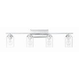 Clark 4 Light Bath Vanity 9.38 Inch Tall and 35 Inch Wide by Craftmade - 20435