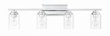 Clark 4 Light Bath Vanity 9.38 Inch Tall and 35 Inch Wide by Craftmade - 20435