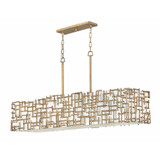 Farrah 8 Light Medium Linear Chandelier by Fredrick Ramond - FR33105