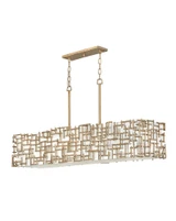 Farrah 8 Light Medium Linear Chandelier by Fredrick Ramond - FR33105