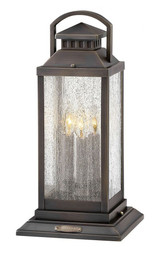 Revere 3 Light Medium Outdoor Pier Mount 9.75 x 20.25 Inches by Hinkley  - 1187
