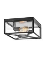 Brixton 2 Light 12.01 Inch Wide Outdoor Flush Mount by Hinkley - 18373