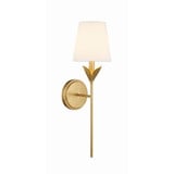 Broche 1 Light Candle Style Wall Sconce by Crystorama - 531